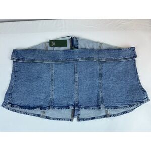 Wild Fable Women's Denim Tube Tank Top Plus Size 4X Light Wash Blue Jean NWT